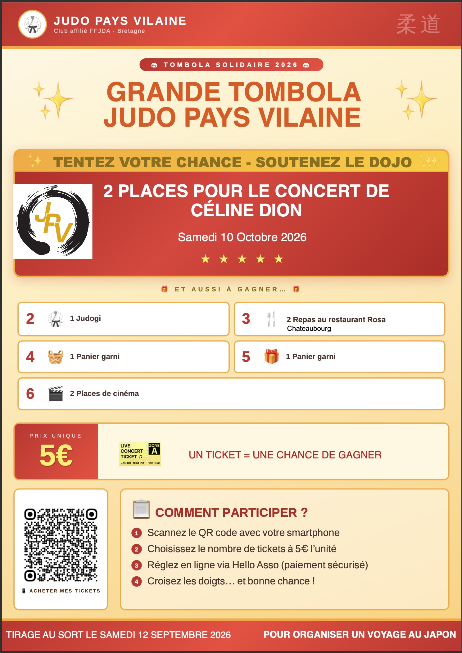 Affiche Tombola Solidaire 2026
